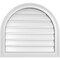 Ekena Millwork Round Top Surface Mount PVC Gable Vent: Functional, w/ 2"W x 1-1/2"P Brickmould Frame, 24"W x 22"H GVPRT24X2202SF - alternate 1